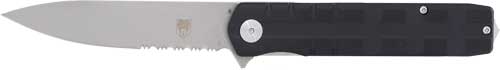 Cobratec Kuzio Folder 3.12" - Black Serrated G10 D2 Blade