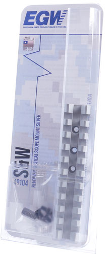 Egw Scope Base S&w Revolver - Picatinny Rail Silver