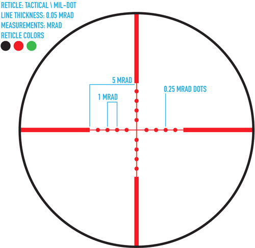Firefield Tactical 8-32x50ao - Riflescope Mil-dot Reticle