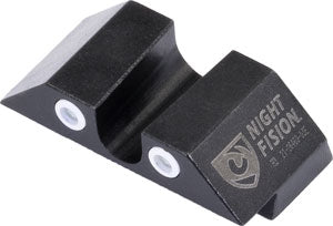 Night Fision Tritium White Dot - "u" Rear For Glock Sight Set