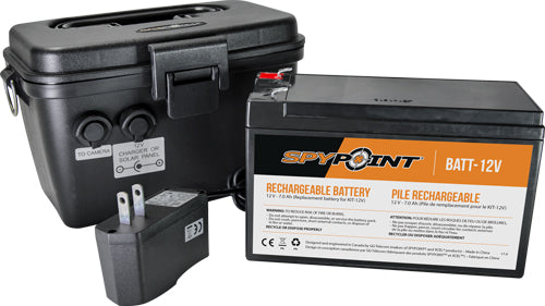 Spypoint 12 Volt Battery - Charger & Housing Kit