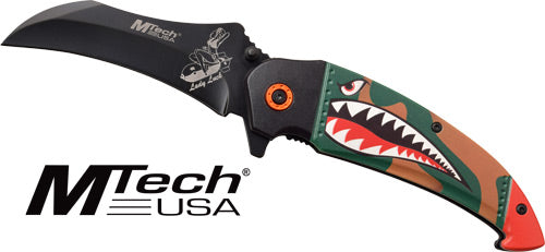 Mc Mtech 3.5" Folder Hawkbill - Blade Shark/bomb Black