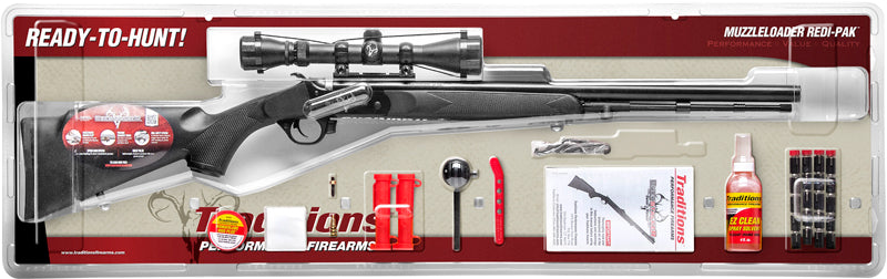Traditions Buckstalker Xt .50 - Cal 3-9x40 Blued/blk Redi-pack