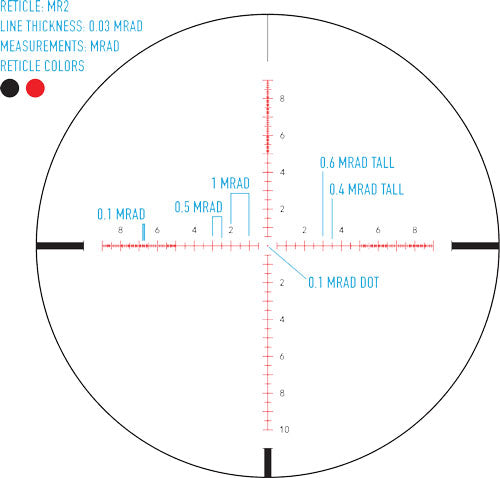 Sightmark Presidio 3-18x50 - 30mm Scope Matte Black Lr2 Ret