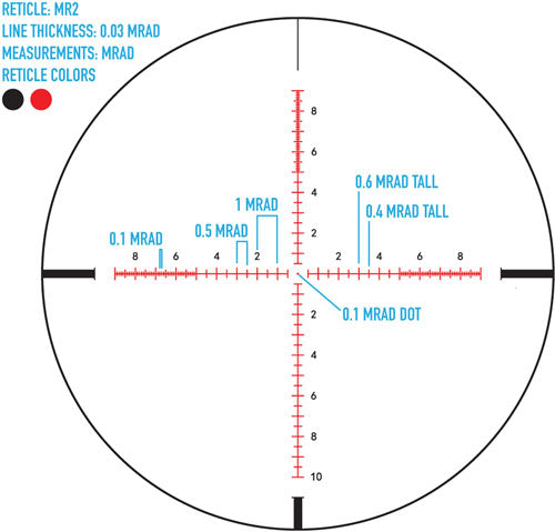 Sightmark Presidio 3-18x50 - 30mm Scope Matte Black Mr2 Ret