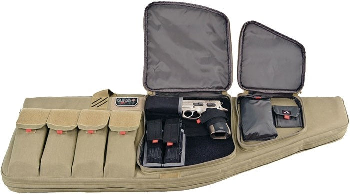 Gps Tactical Ar Case 35" Tan - W/ Handgun Holder