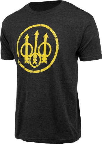 Beretta T-shirt Distressed - Trident Large Hthr Graphite