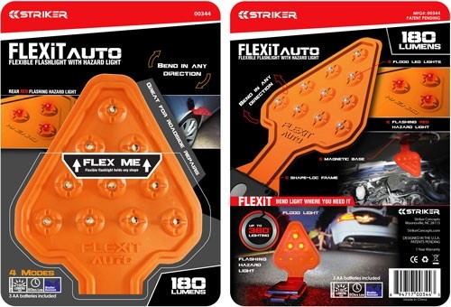 Striker Flexit Auto 180 Lumens - Flexible/magnetic Flashlight
