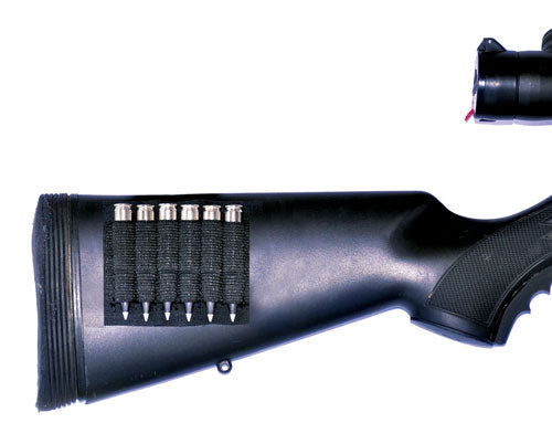 God'a Grip Ammo Grip Standard - 6 Shell Holder Black W/ 3m