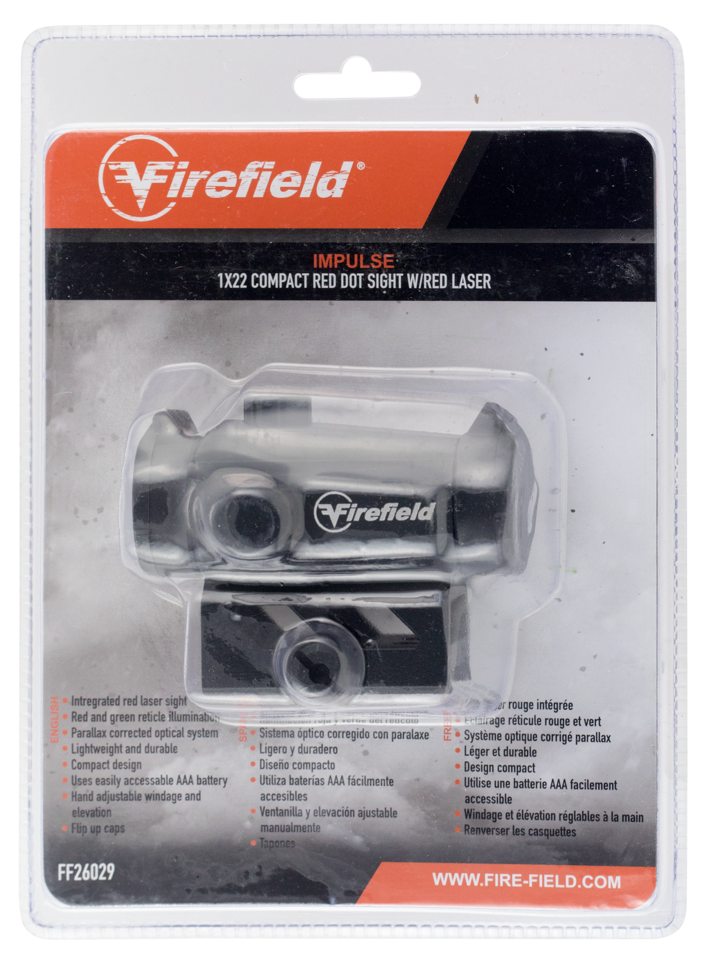 Firefield Impulse, Firefield Ff26029 Impulse 1x22 Red Dot Cmp W/lsr