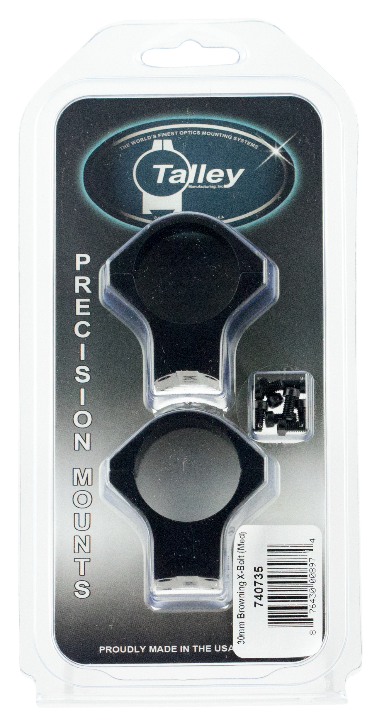 Talley Light Weight Ring/base Combo, Tal 740735 Lw Rng/bs 30mm Med X-bolt