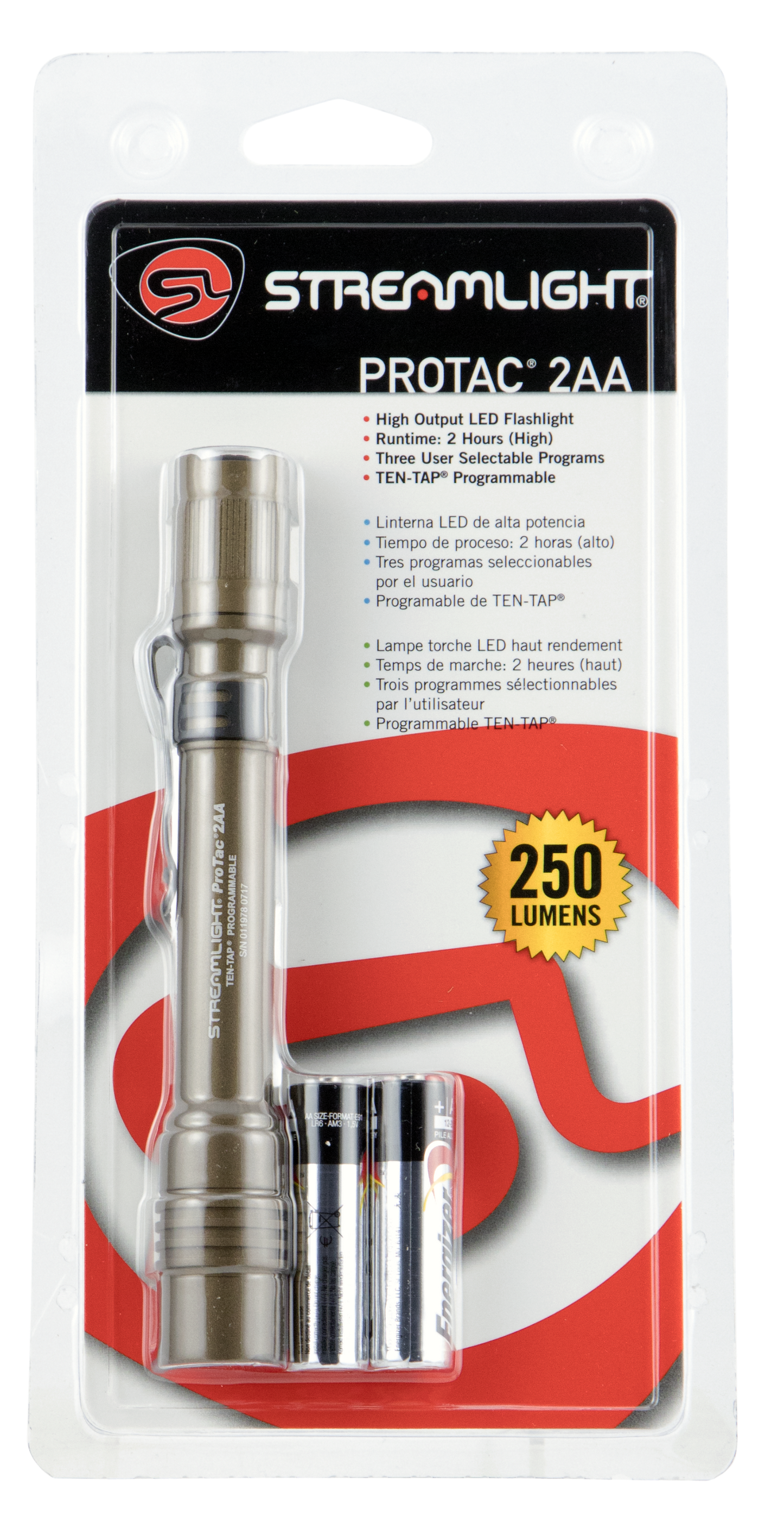 Streamlight Protac, Stl 88072 Protac 2aa Coyote Brown
