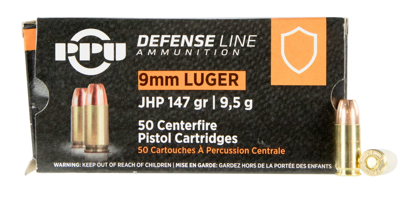 Ppu Defense, Ppu Ppd92 9mm 147 Jhp 50/20