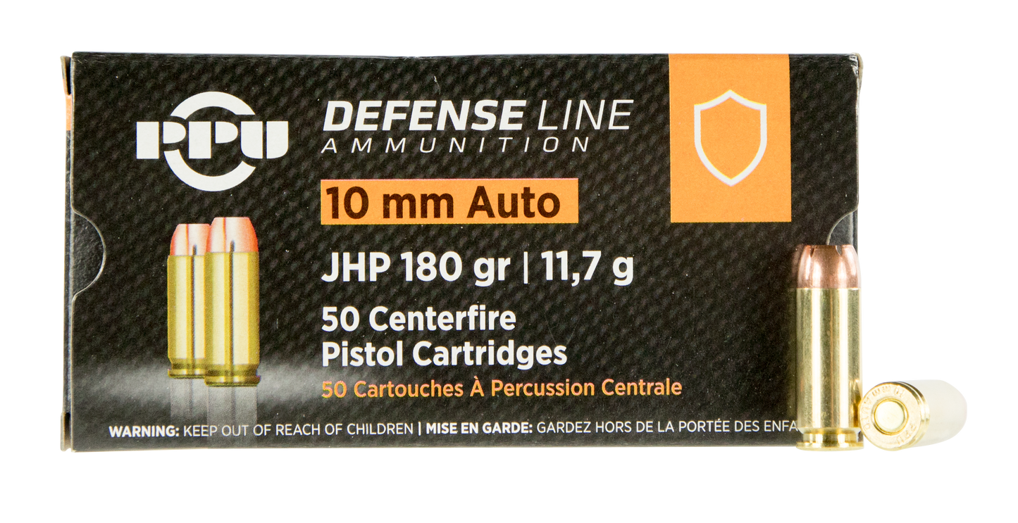 Ppu Defense, Ppu Ppd10 10mm 180 Jhp 50/10