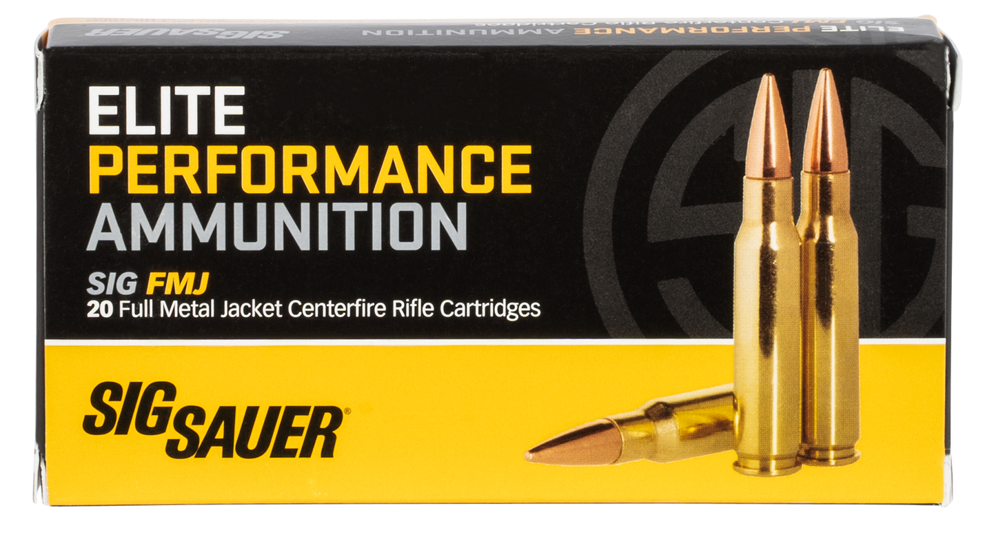 Sig Sauer Elite Performance, Sig E308b1-20    308      150 Elite Fmj      20/10