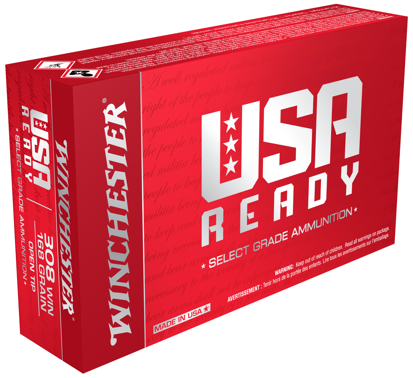 Winchester Ammo Usa, Win Red308 308 168 Otr Usready 20/10