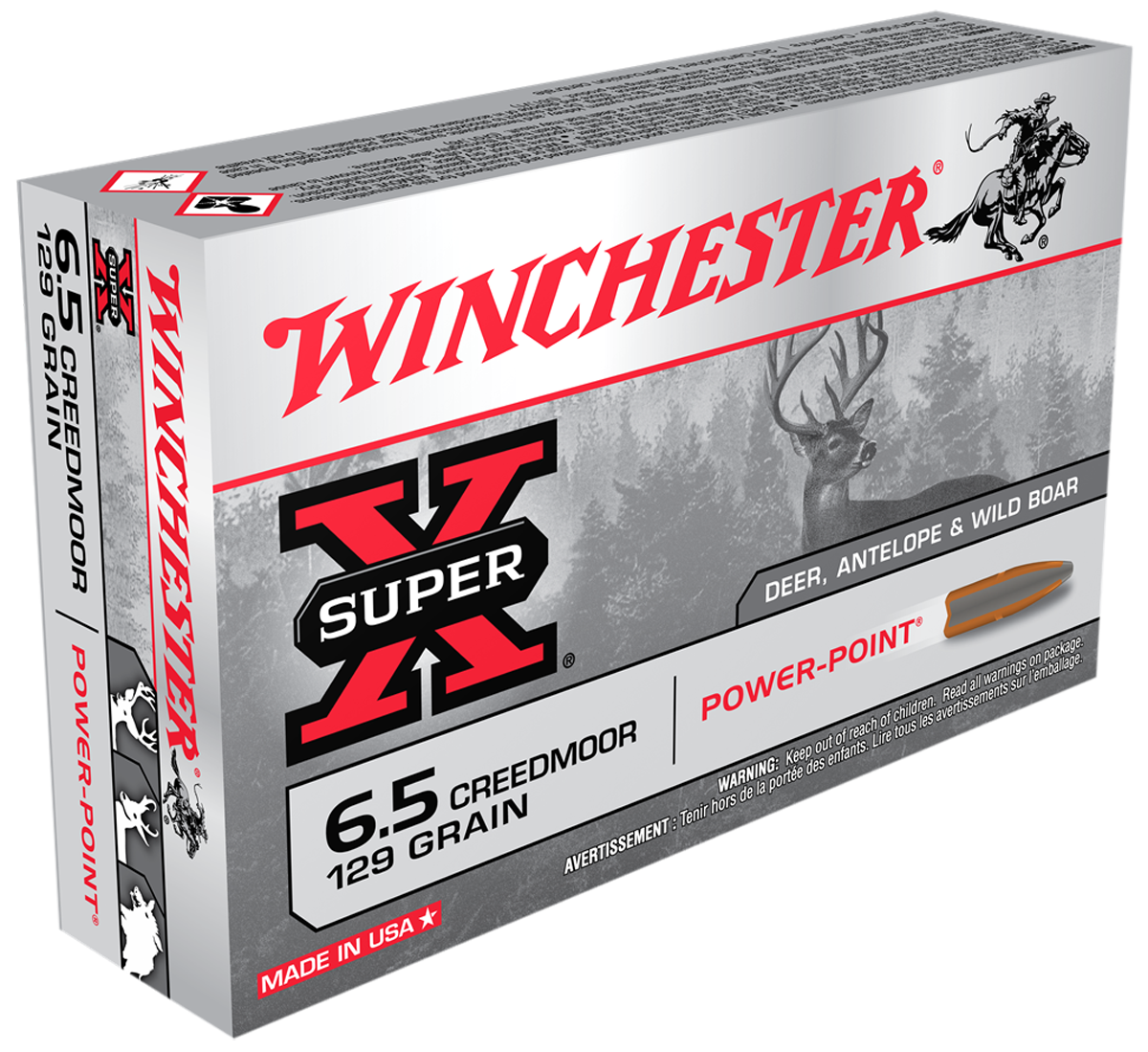 Winchester Ammo Super X, Win X651 6.5crd 129 20/10