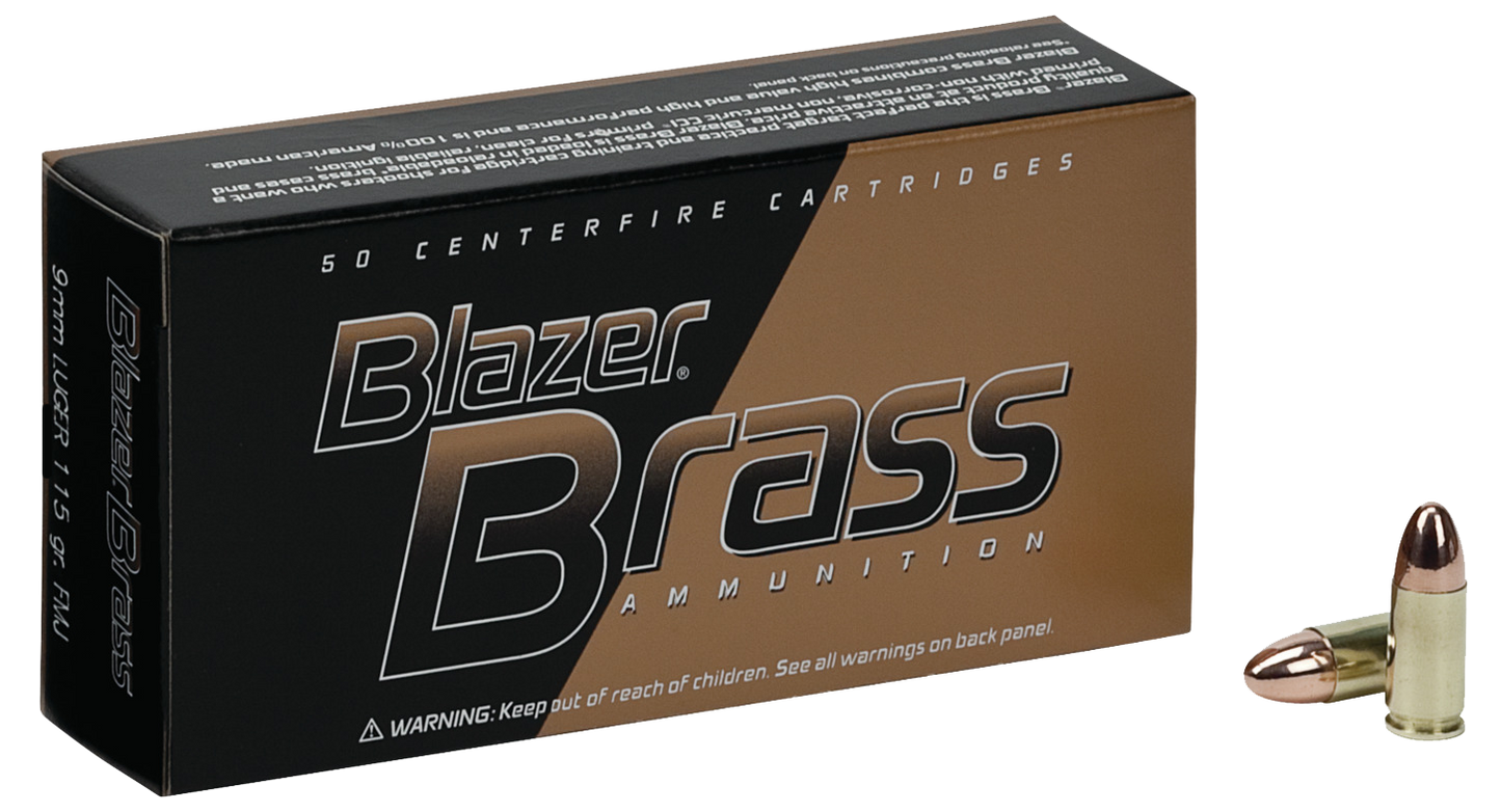 Cci Blazer, Cci 51991bb Blazer Brass 9mm  115 Fmj        100/5