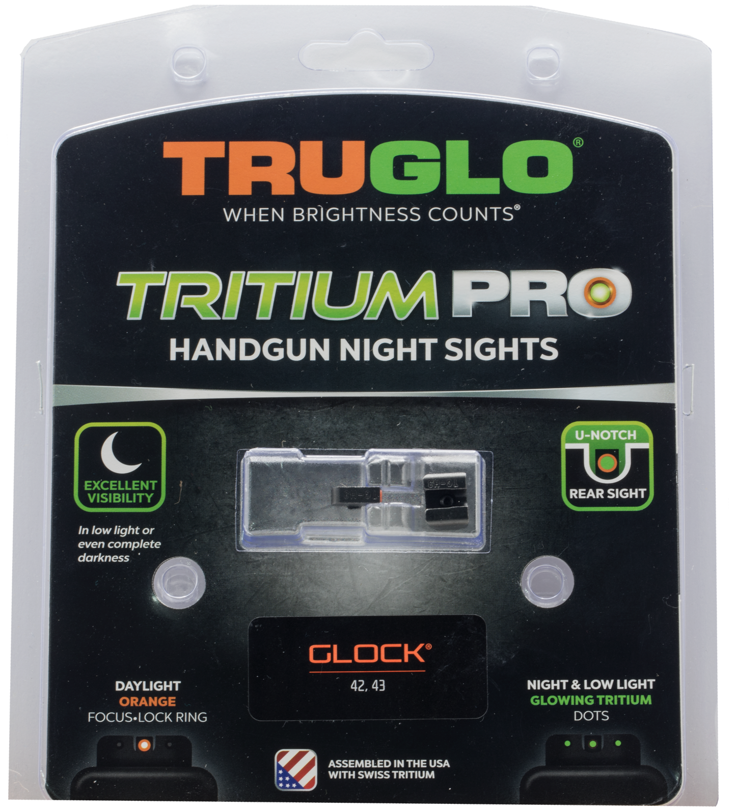 Truglo Tritium Pro, Tru Tg-231mp1c Trit Pro S&w M&p Set Org