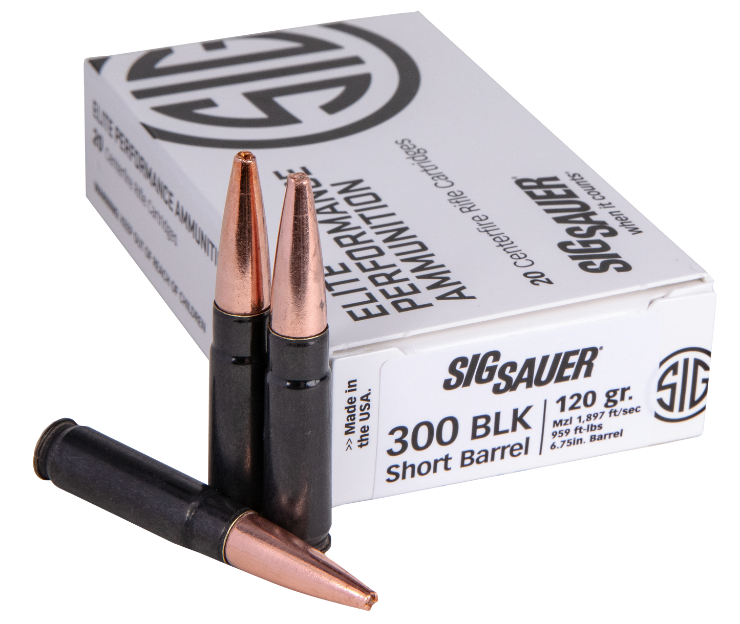Sig Sauer Elite Copper Duty, Sig E300h1sbr-20 300bo 120 Sld Cop 20/10