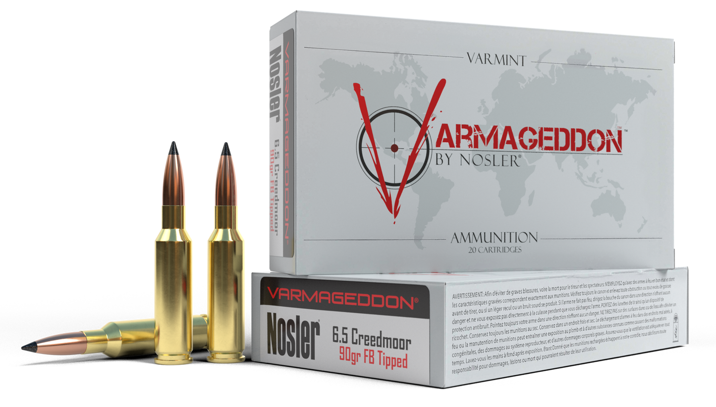 Nosler Varmageddon, Nos 65175 Varmageddon 6.5 Crd 90 Fb Tipped 20/10