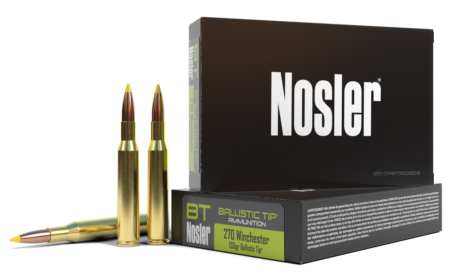 Nosler Ballistic Tip, Nos 40062 Blstc 270 130 Bt 20/10