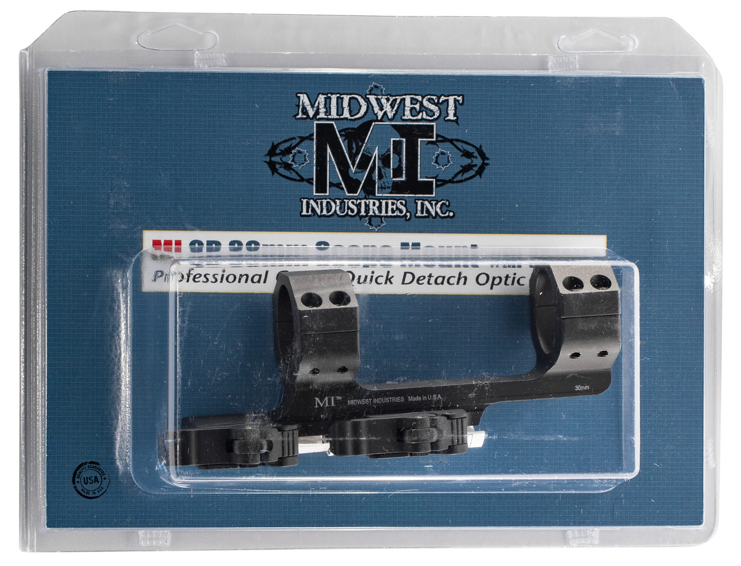 Midwest Industries Inc Qd Offset Mount, Midwest Mi-qd30sm 30mm Qd Scp Mnt 1.5 Offset