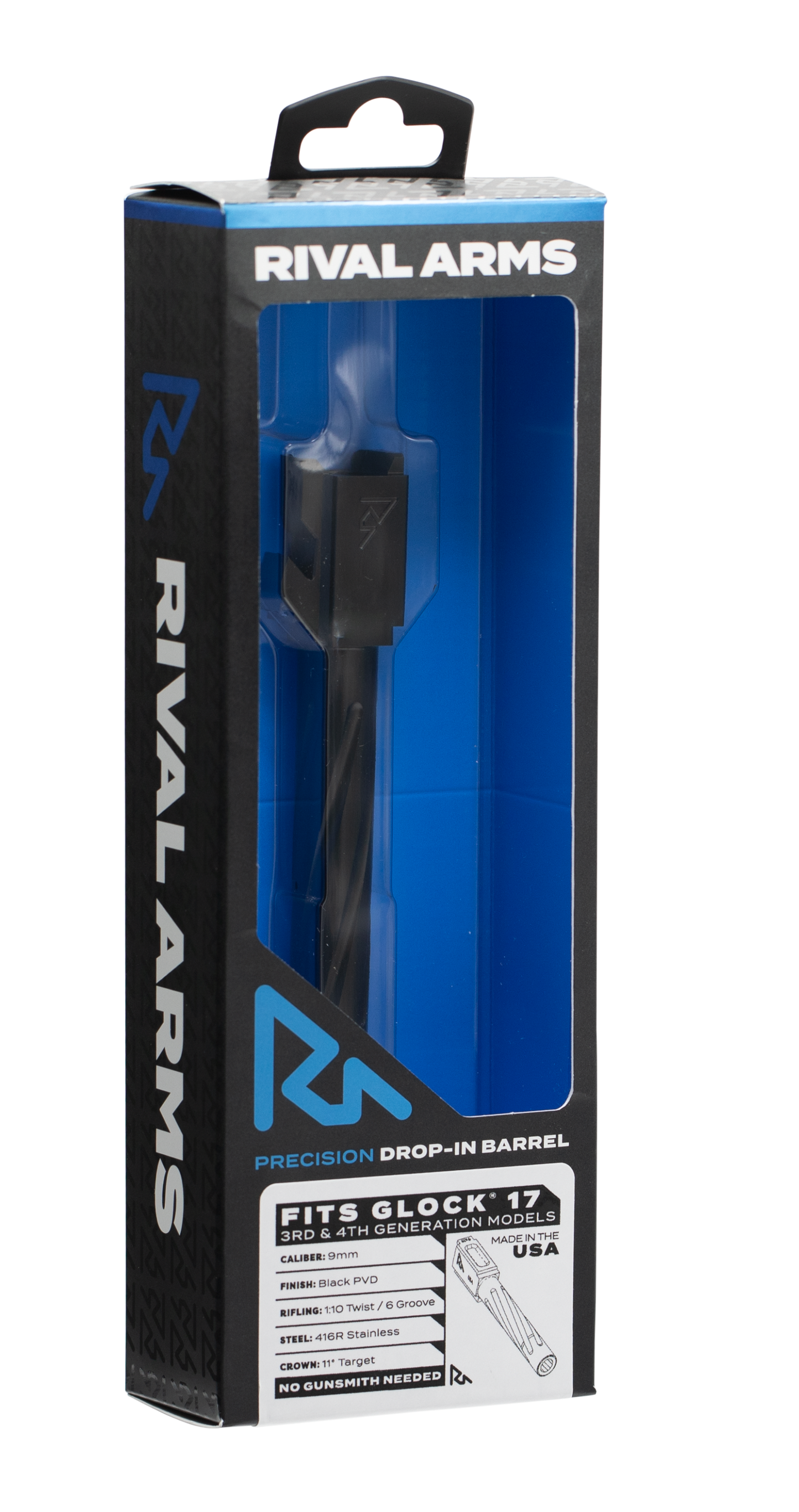 Rival Arms Precision, Rival Ra20g101a Brl Glock17 Gen3/4 Twst Blk