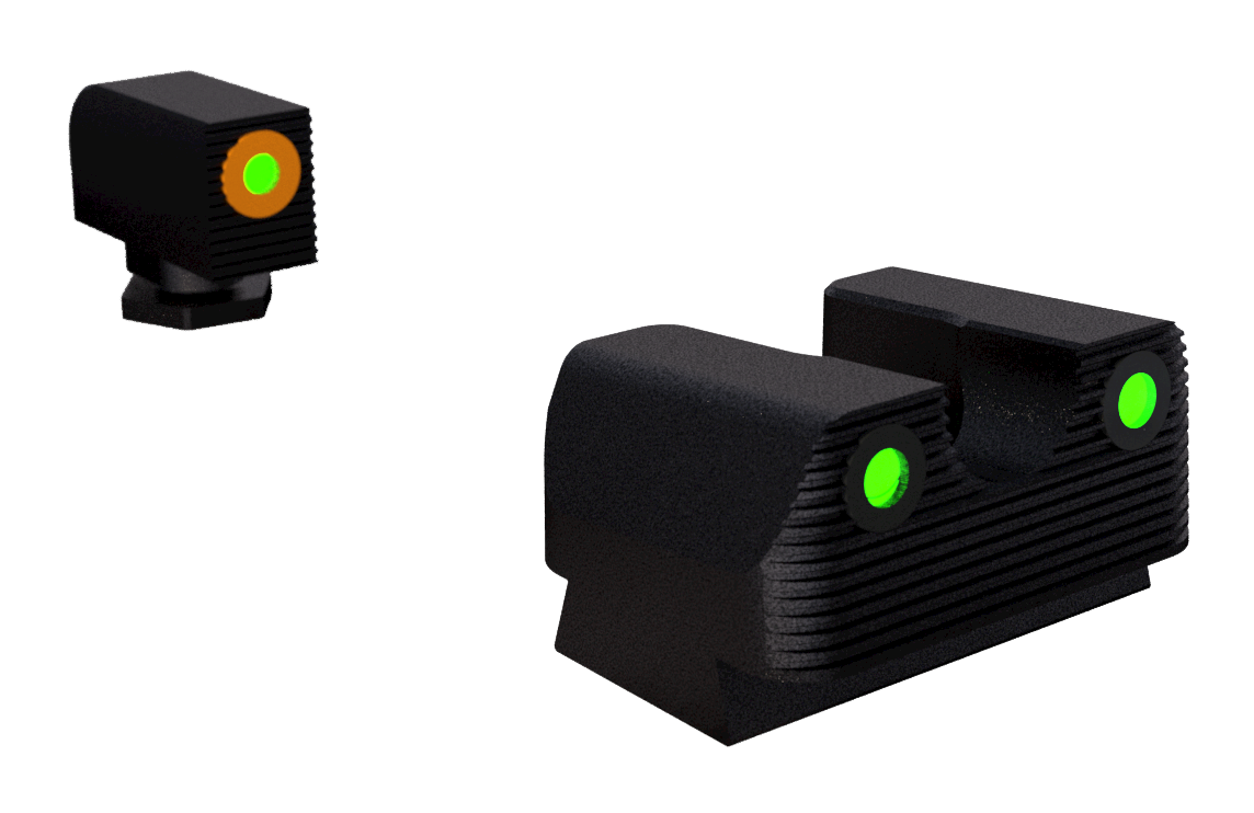 Rival Arms Tritium Night Sights, Rival Ra2a231g Ra Trit Glock 42/43 Orn
