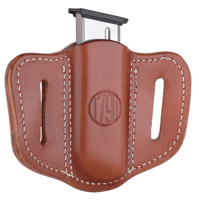 1791 Gunleather Mag1.1, 1791 Mag-1.1-cbr-a Single Mag Single Stack C.brn