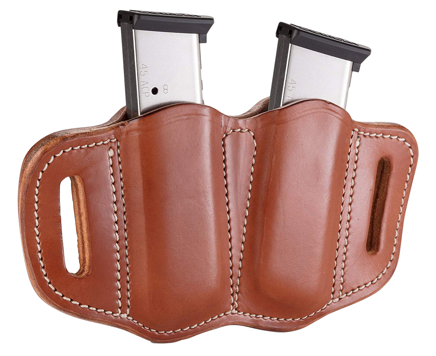 1791 Gunleather Mag2.1, 1791 Mag-2.1-cbr-a Double Mag Single Stack C.brn