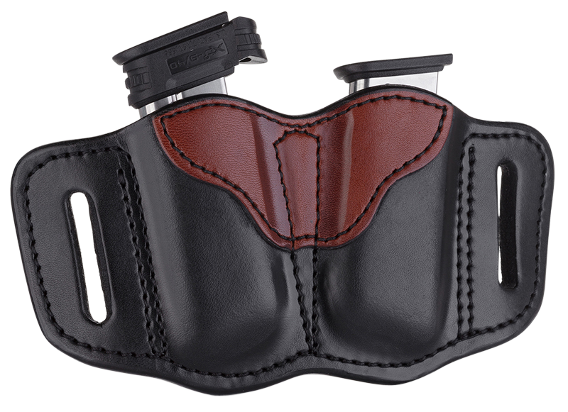 1791 Gunleather Mag2.1, 1791 Mag-2.1-blb-a Double Mag Single Stack Br/bk