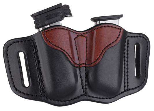 1791 Gunleather Mag2.1, 1791 Mag-2.1-blb-a  Double Mag Single Stack  Br/bk