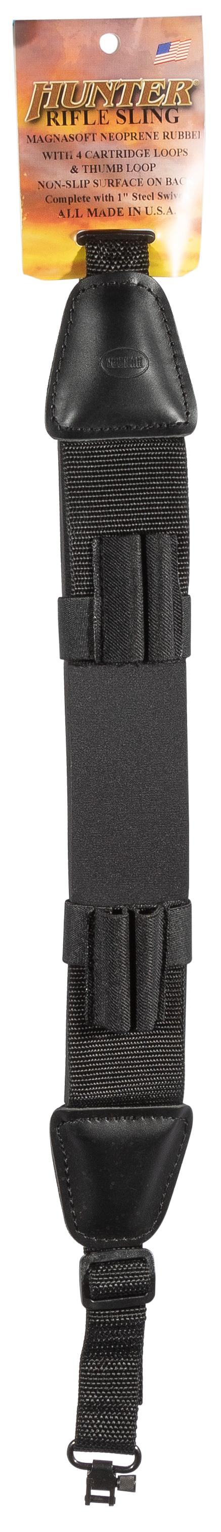 Hunter Company Magnasoft, Hunt 1272b-201 Neoprene Sling 2loops/swivels Blk
