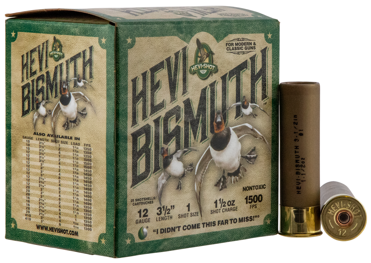 Hevishot Hevi-bismuth, Hevi Hs14501 Bismuth Wf 12 3.5 1 11/2 25/10