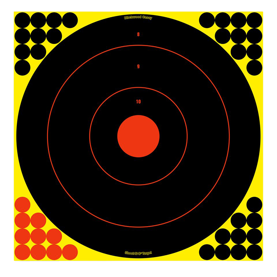 Birchwood Casey Shoot-n-c, Bir 34186 Shoot-n-c 17.25" Bullseye 12pk