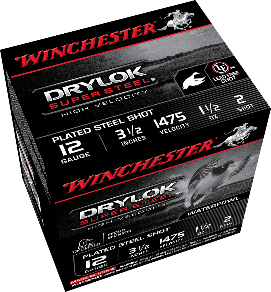 Winchester Ammo Drylock Super Steel, Win Ssh12lh2 Supreme Hv Stl 1 1/2 3in 25/10