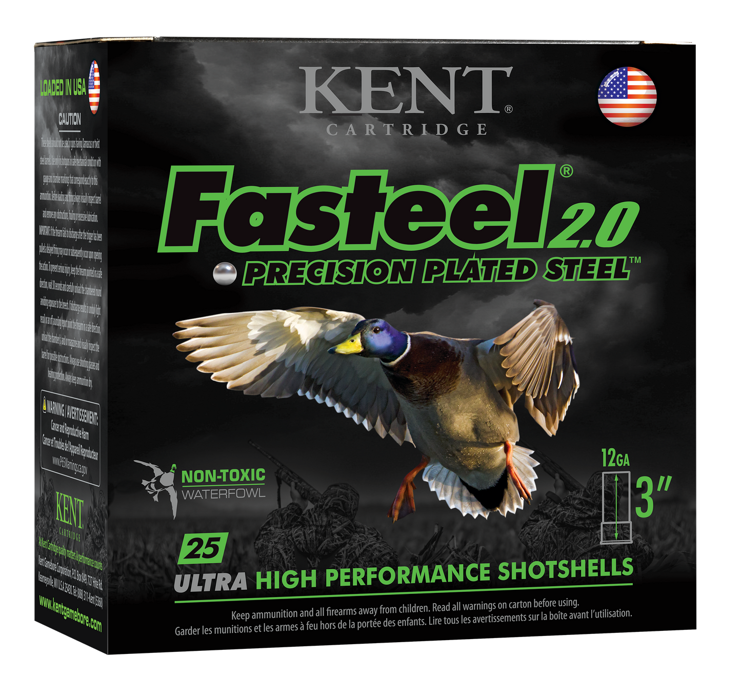 Kent Cartridge Fasteel 2.0, Kent K123fs361 3in 11/4 Faststl 2.0 25/10
