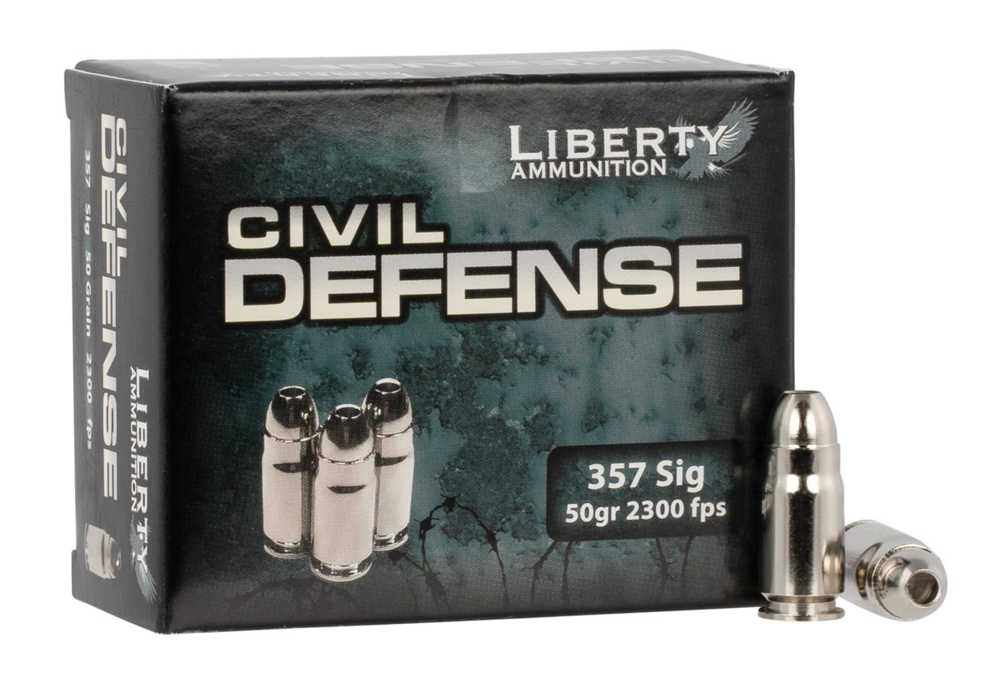 Liberty Ammunition Civil Defense, Liberty La-cd-357sig-053  357sig  50gr       20/50