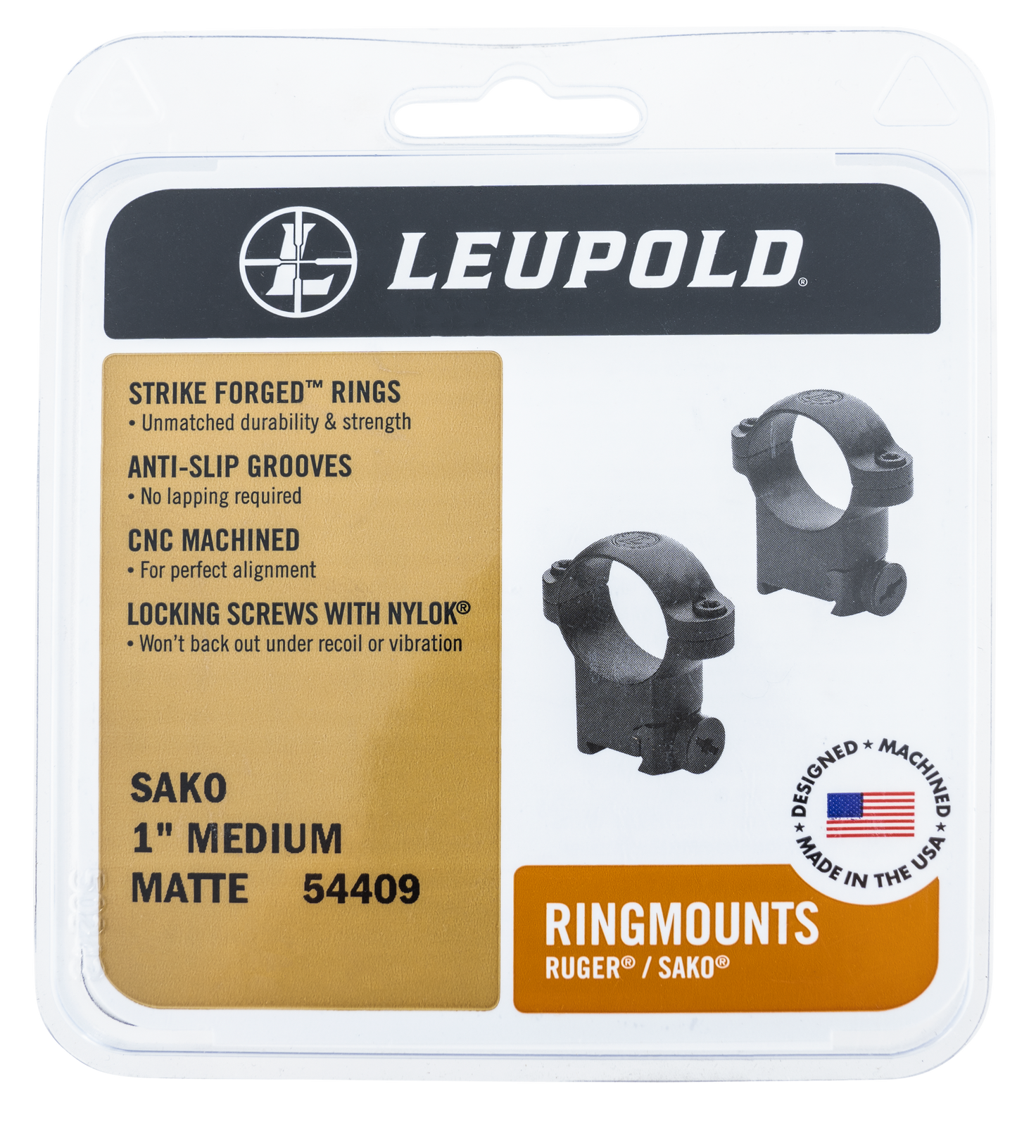 Leupold Ringmounts, Leu 54410 Sako Rings High Mt