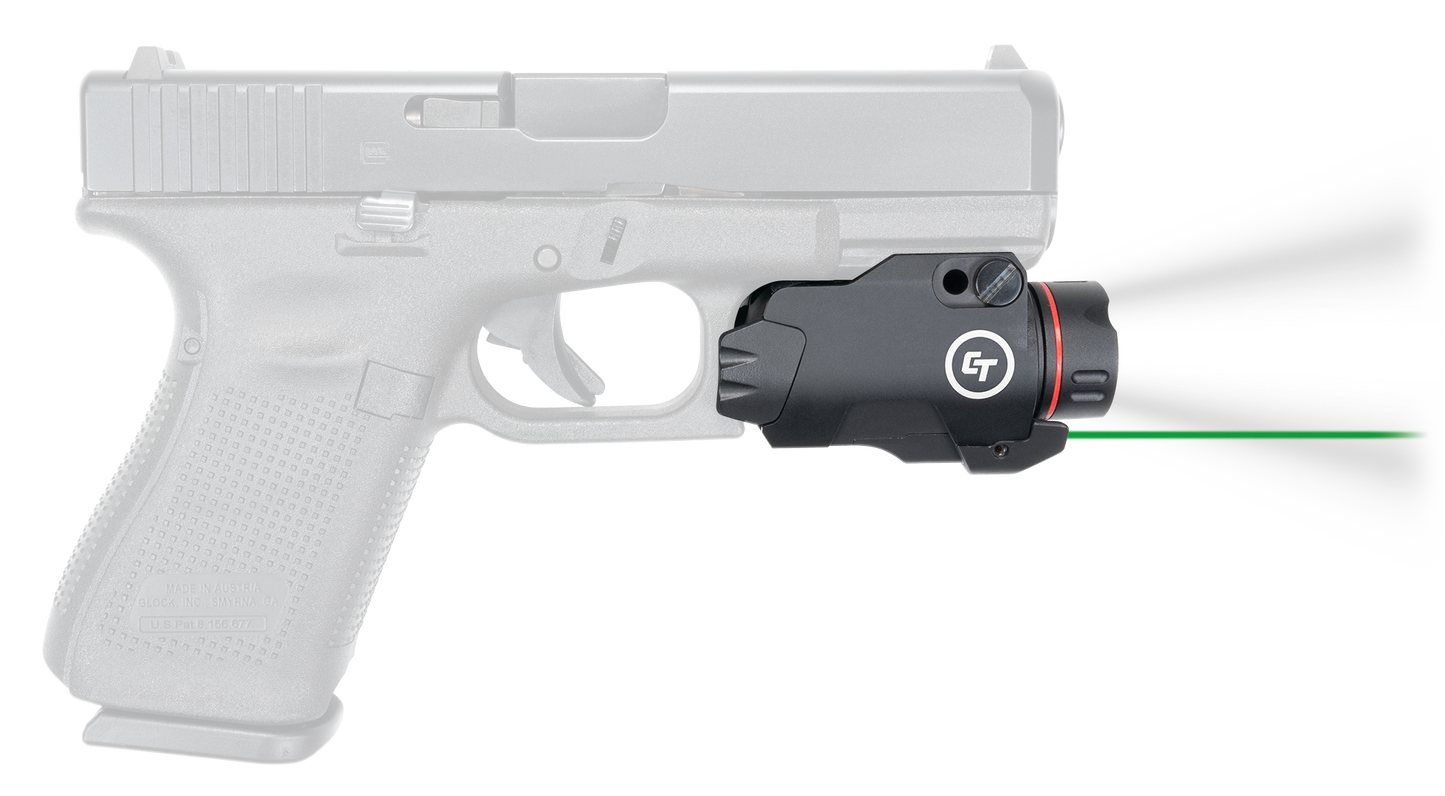 Crimson Trace Rail Master Pro, Crim Cmr207g Rail Master Green Laser Blk