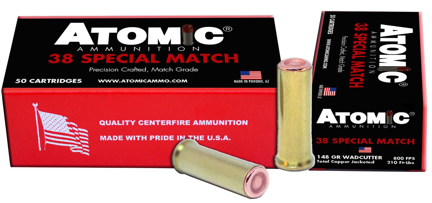 Atomic Match, Atomic 00449 38spc Match 148 Hbwc Tcp 50/10