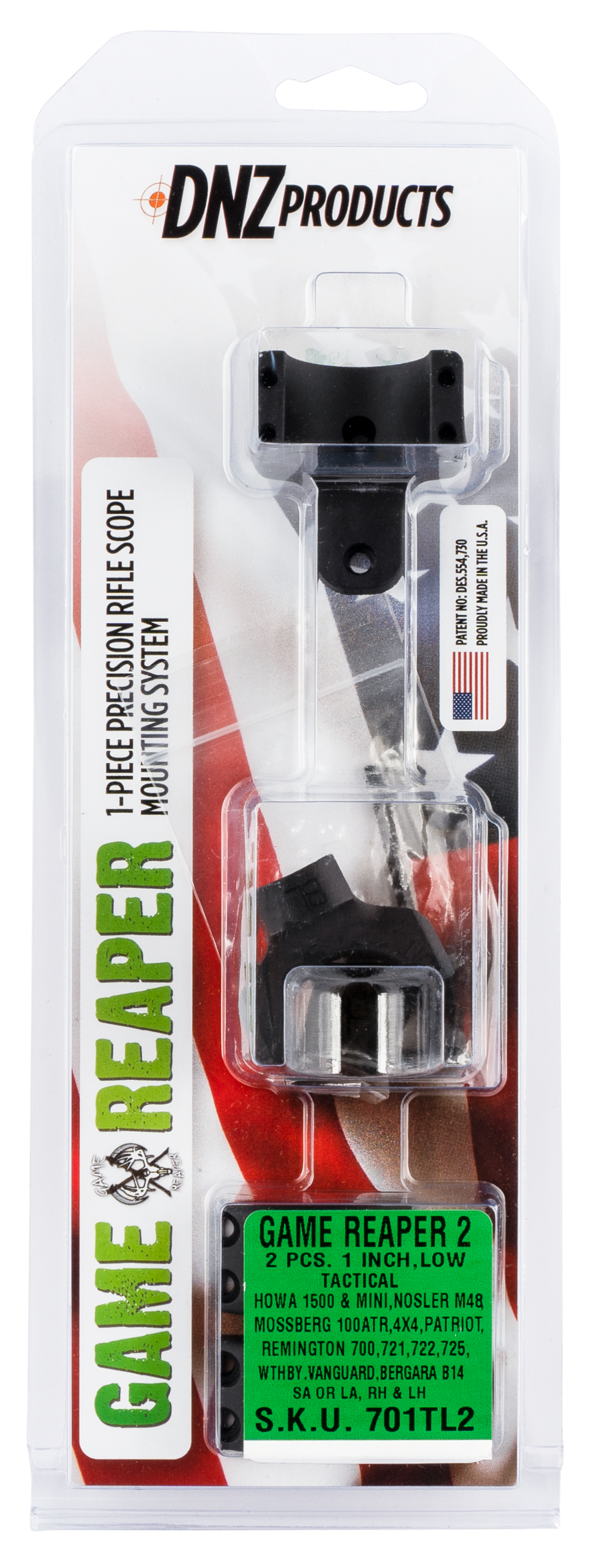 Dnz Game Reaper 2, Dnz 701tl2 2 Pc R700 Howa Vgrd Low Mt