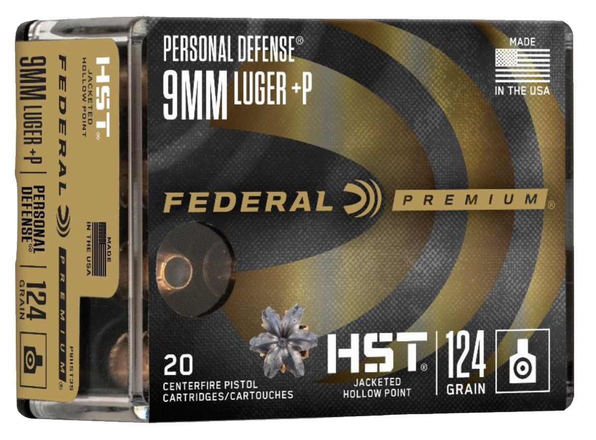 Federal Premium, Fed P9hst3s 9mmlg 124 Hst Jhp 20-10
