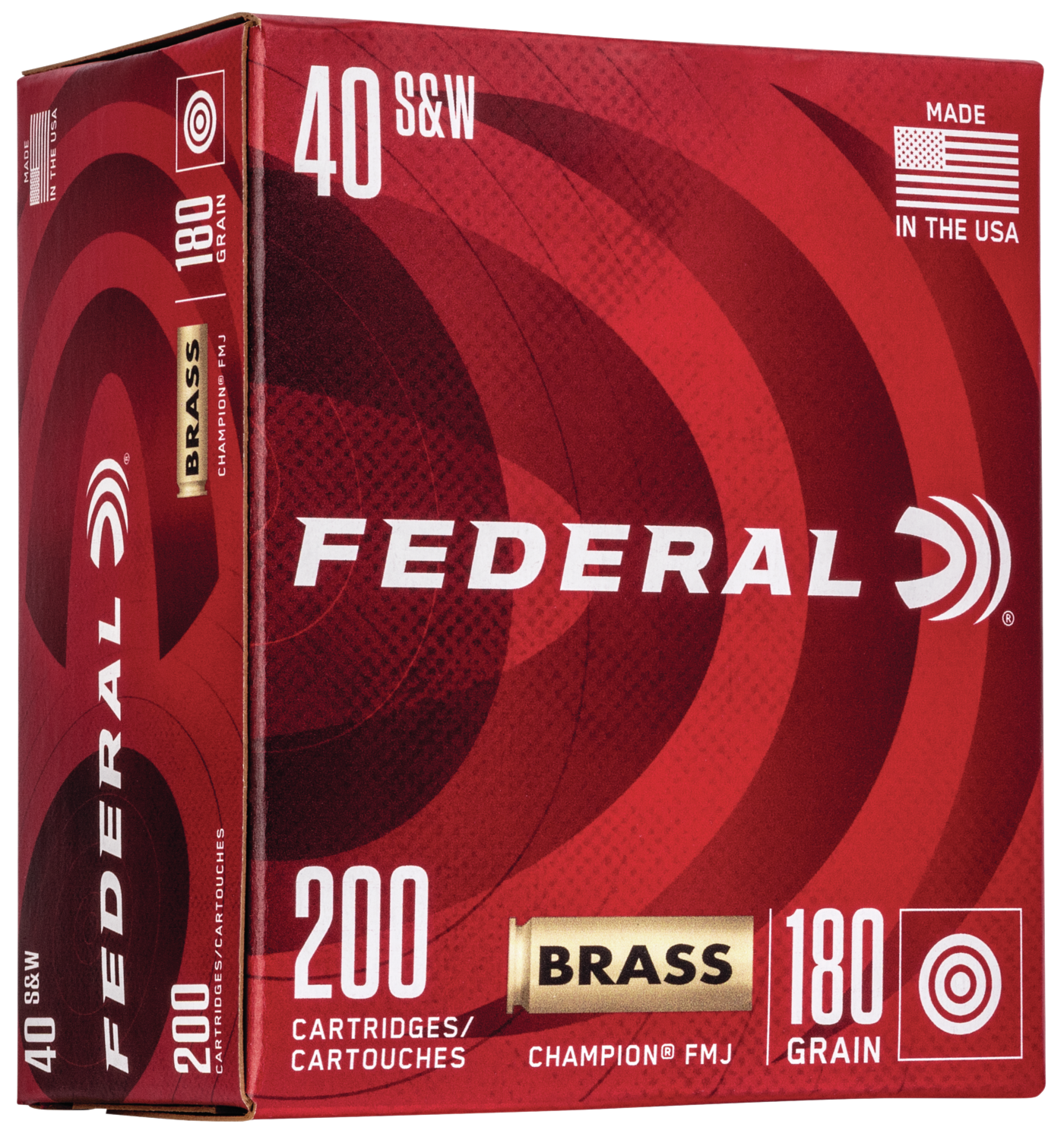 Federal Champion, Fed Wm52232 40 Brass 180 Fmj 200/5