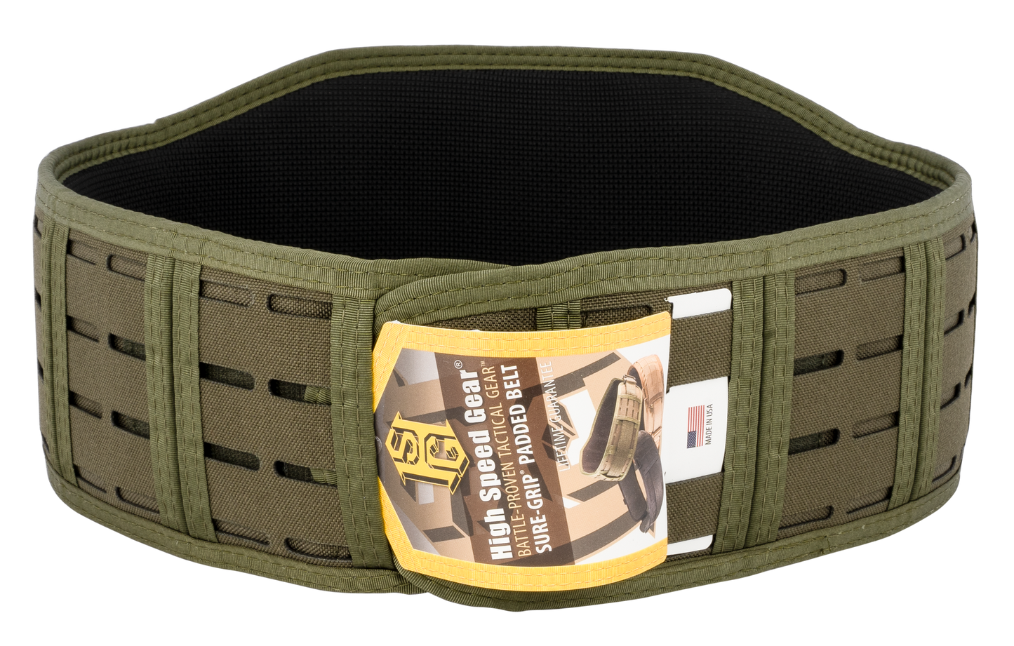 High Speed Gear Laser, Hsgi 33lb02od Lser Sure Grip Padded Blt Sltd Lg/od
