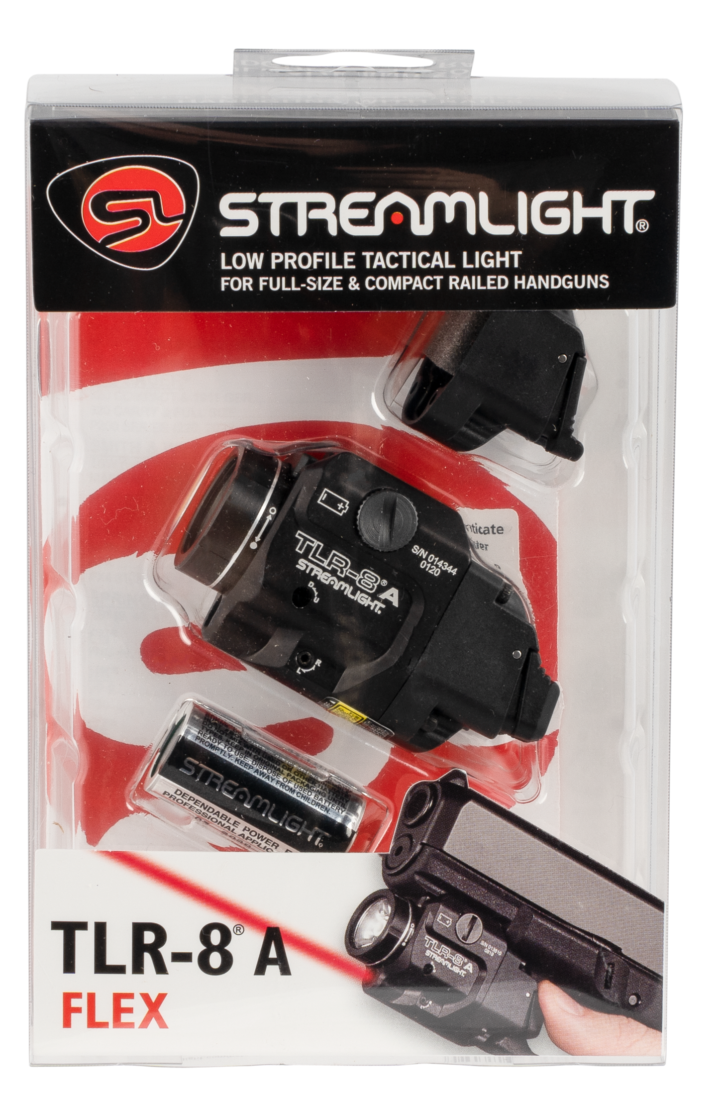 Streamlight Tlr-8 A, Stl 69414 Tlr8a Flex Red Lsr/light Hi/lo Switch