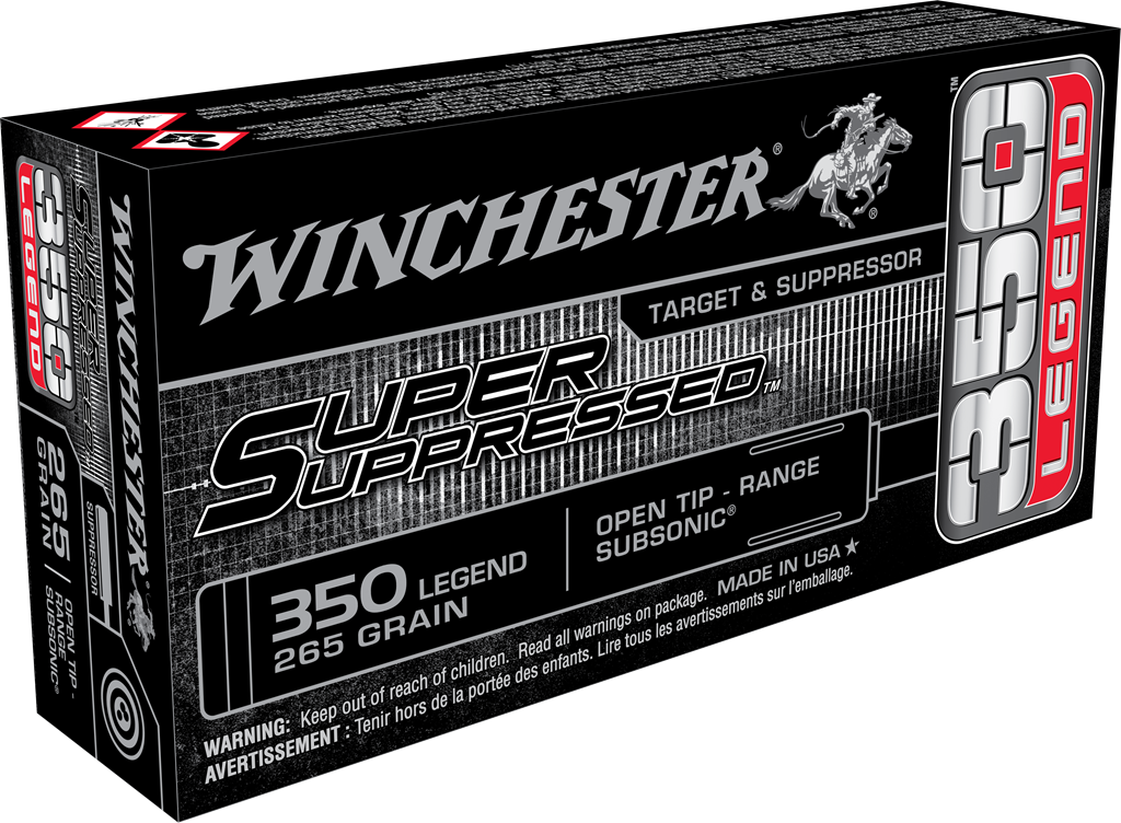 Winchester Ammo Super Suppressed, Win Sup350 350leg 255 Ot Sp Sup 20/10