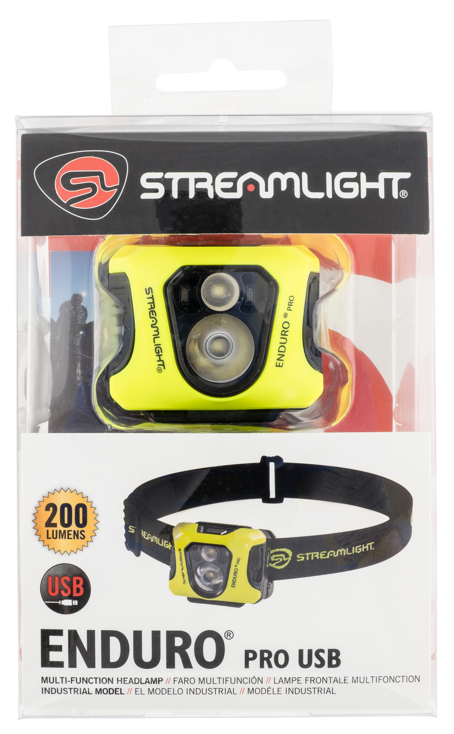 Streamlight Enduro Pro, Stl 61436 Enduro Pro Usb Headlamp Dual Lock Yllw