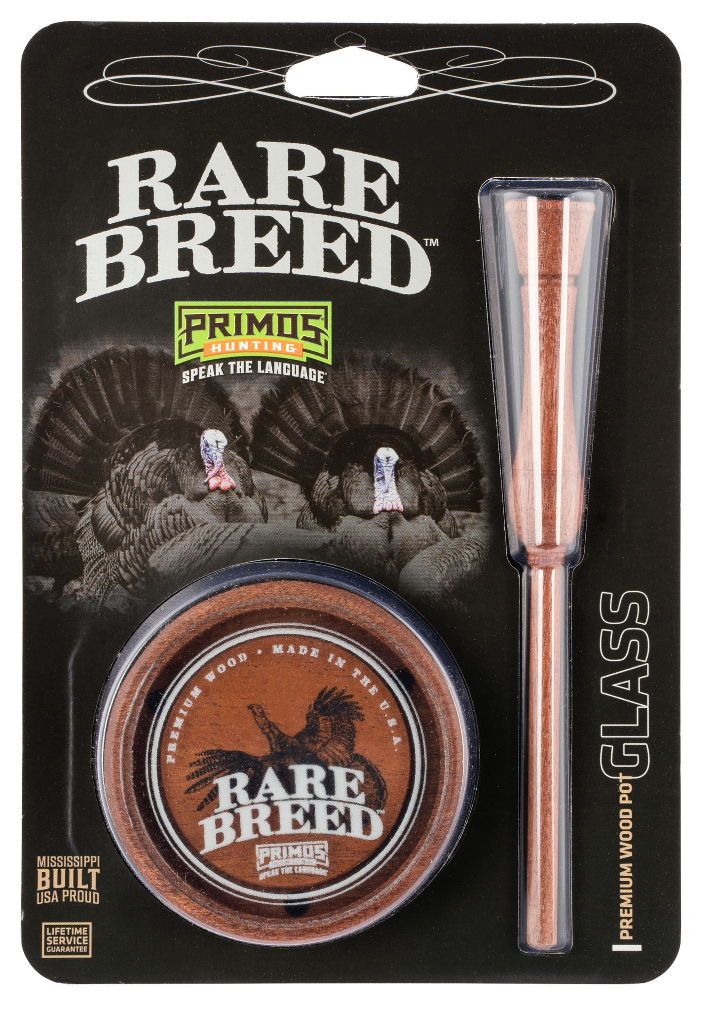 Primos Rare Breed, Prim Ps2903 Rare Breed Glass Wood Grain Pot